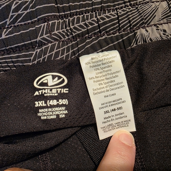 Athletic Works Men's and Big Men's 2 in 1 Gym Shorts with Liner, 8" Inseam - Picture 4 of 8